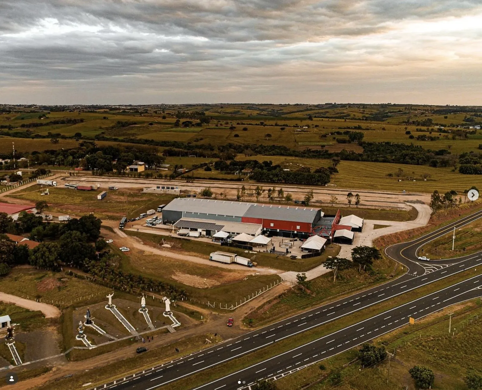 Sede da Red Eventos — base da Monteiro (vista aérea), Presidente Prudente (SP)