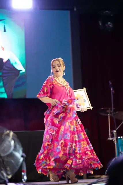 Apresentação no palco